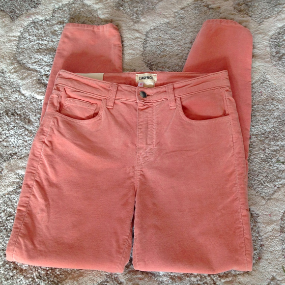 L'AGENCE Paris Margot Velvet High Rise Skinny - Picture 3 of 8